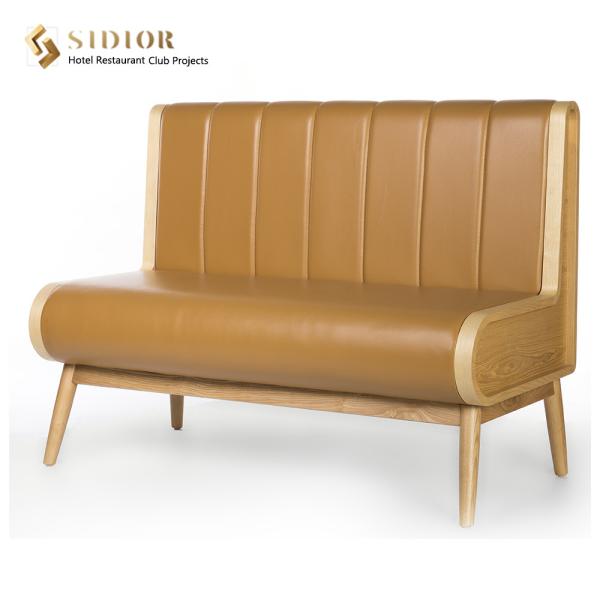 Hot Sell Couch Sofa, Hotel & Restaurant Booth Sofa, Top Quality Couch, PU Leather Upholstery, High Density Foam