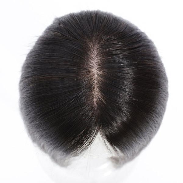 Good Women's Real Hair Toupee with Full Hand Made Technique and Thin Skin Silk Openings