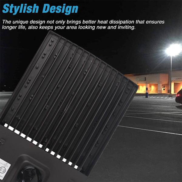 28000LM 480V 1-10V Dimmable 200 Watt LED Parking Lot Light IP65 Outside