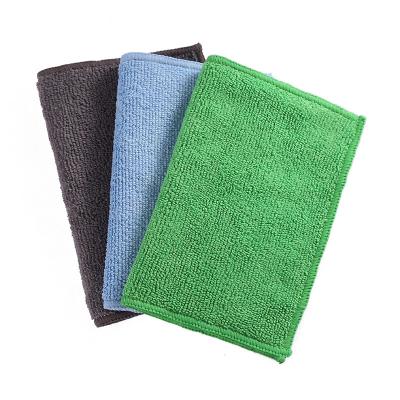 Blue 40cmx40cm Microfiber Kitchen Cleaning Cloth