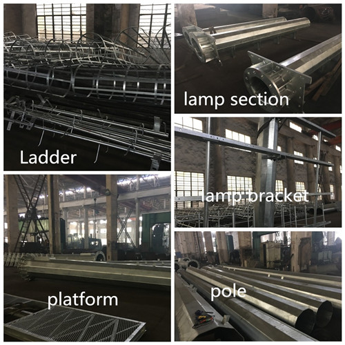 Башня связи рангоута стальной Монополе антенны радиосвязи радио высокая