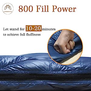 Ultralight Sleeping Bag, Backpacking Sleeping Bag for Adults Youth - Compact Lightweight Waterproof - 3 Season Cool