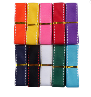 14pcs 100%Polyester Solid Grosgrain Ribbon 50mm Fabric Type Printed 2 Inch for Bulk
