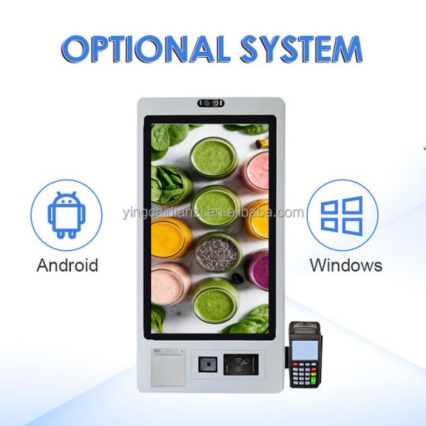 10-Point Capacitive Touch Self Ordering Kiosk with 1920X1080 Resolution and Multi-Language Support