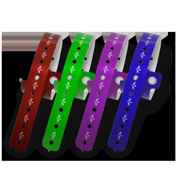 Personalized Vinyl PVC Wristbands With Logo Silk Screen Printing