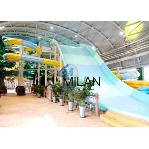 3.7*2.7*1.7m Yello Dog Double Slide For Water Park Slide