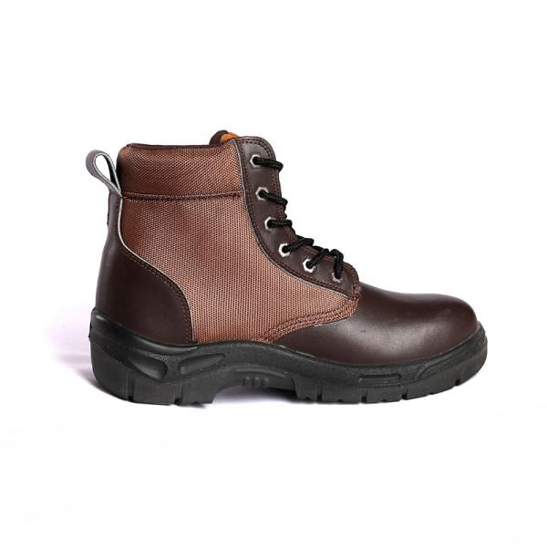 Чёрный противоскользящий водонепроницаемый Безопасное обувь Кожа стальная пальцы мужской тяжелая промышленность