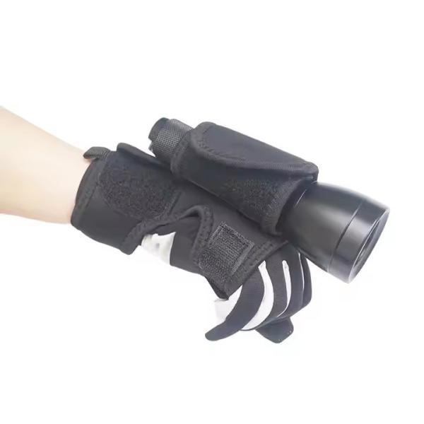 Underwater Neoprene Diving Gloves Flashlight Holder deep sea dive gloves