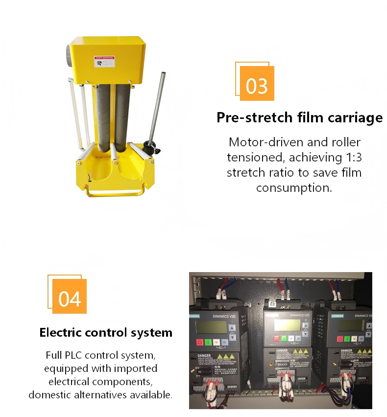 Automatic Pallet Wrapping Machine Vertical Turntable Wrapper Pre-stretch Film Wrapping Machine Automatic Film Wrapper