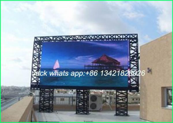 As exposições de diodo emissor de luz exteriores do OEM/ODM P10 para a plaza estacionam/estádios 960 * 960mm