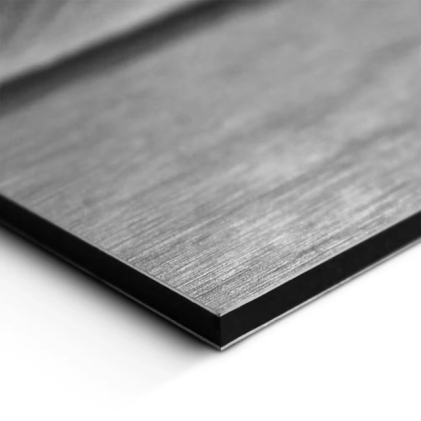 48IN 96IN Brushed Silvere And Golden Acp Sheet 3mm Silver Brush Finish Aluminum Composite Panel Decorative Exterior Sheet Cladding