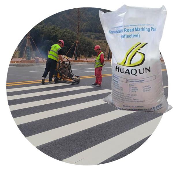 Materials used for road marking, heat-melt reflective, enhance safety and durable