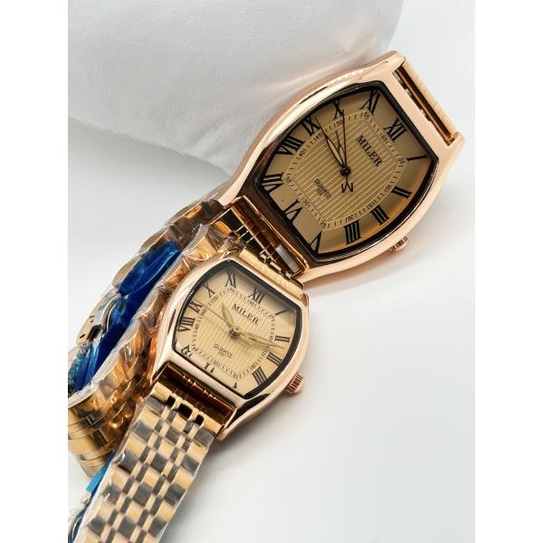 Китайская фабрика Горячий любитель Роскошный бизнес Нержавеющая сталь Золото Классические водонепроницаемые Часы для пар