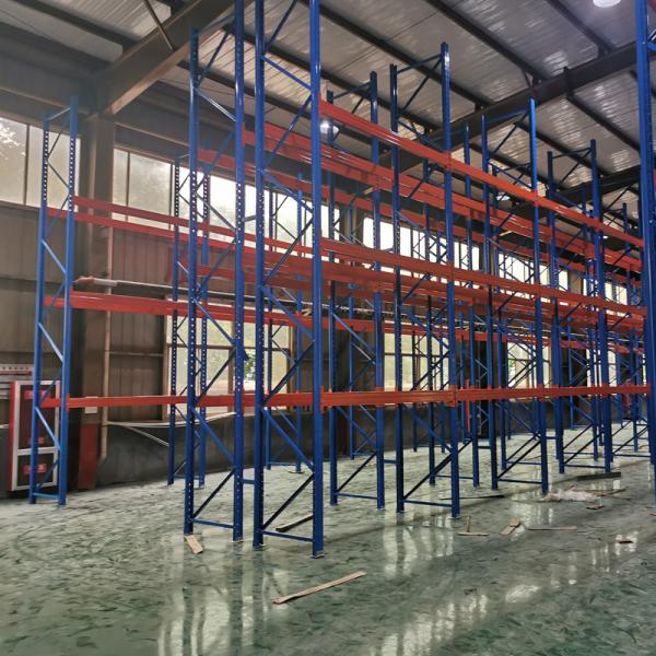 Steel Q235 Warehouse Pallet Racking Customized Width Large Capacity Storage Shelves