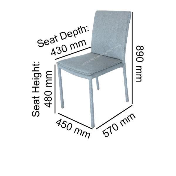 Fabric Upholstered Dining Chair Livingroom Chair Leisure Chair