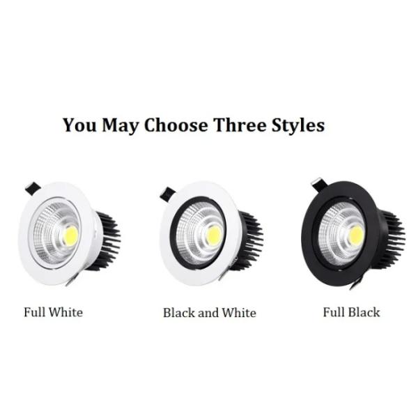 Rotating Black Ceiling Spotlights CE 30w Kitchen Ceiling Spotlight