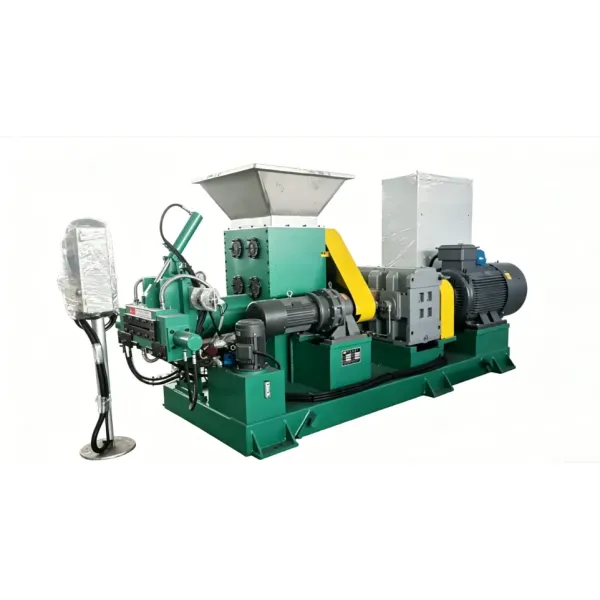 Double-heads Rubber Strainer Extruder / Force Feeding Rubber Strainer Machine with Double Head