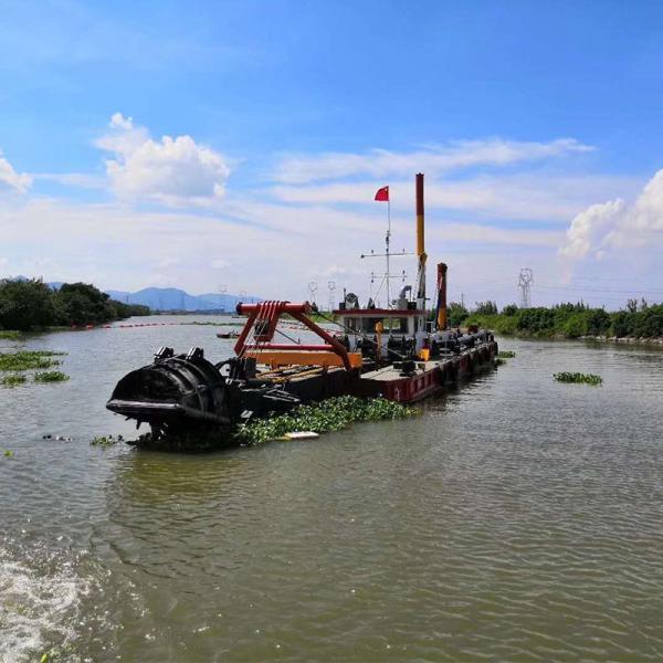 19 Tons Small River Dredging Vessel 250kw Motor Power With Capacity 100 M³/H