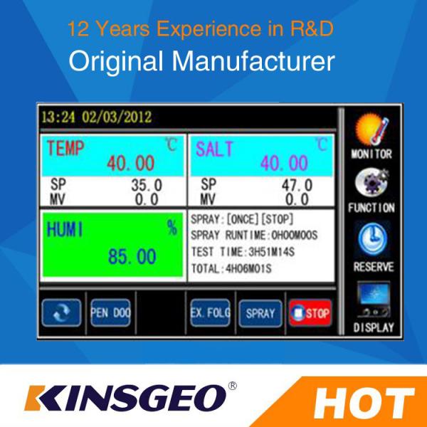 résistance à la corrosion de chambre d'essai à l'embrun salin de rendement élevé de volume de 90×60×50cm, Cabinet propre facile de jet de sel
