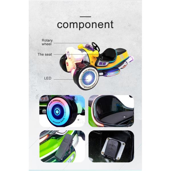 Battery 45ah Motorcycle Bumper Car Magic Tricycle Kids Riding Game