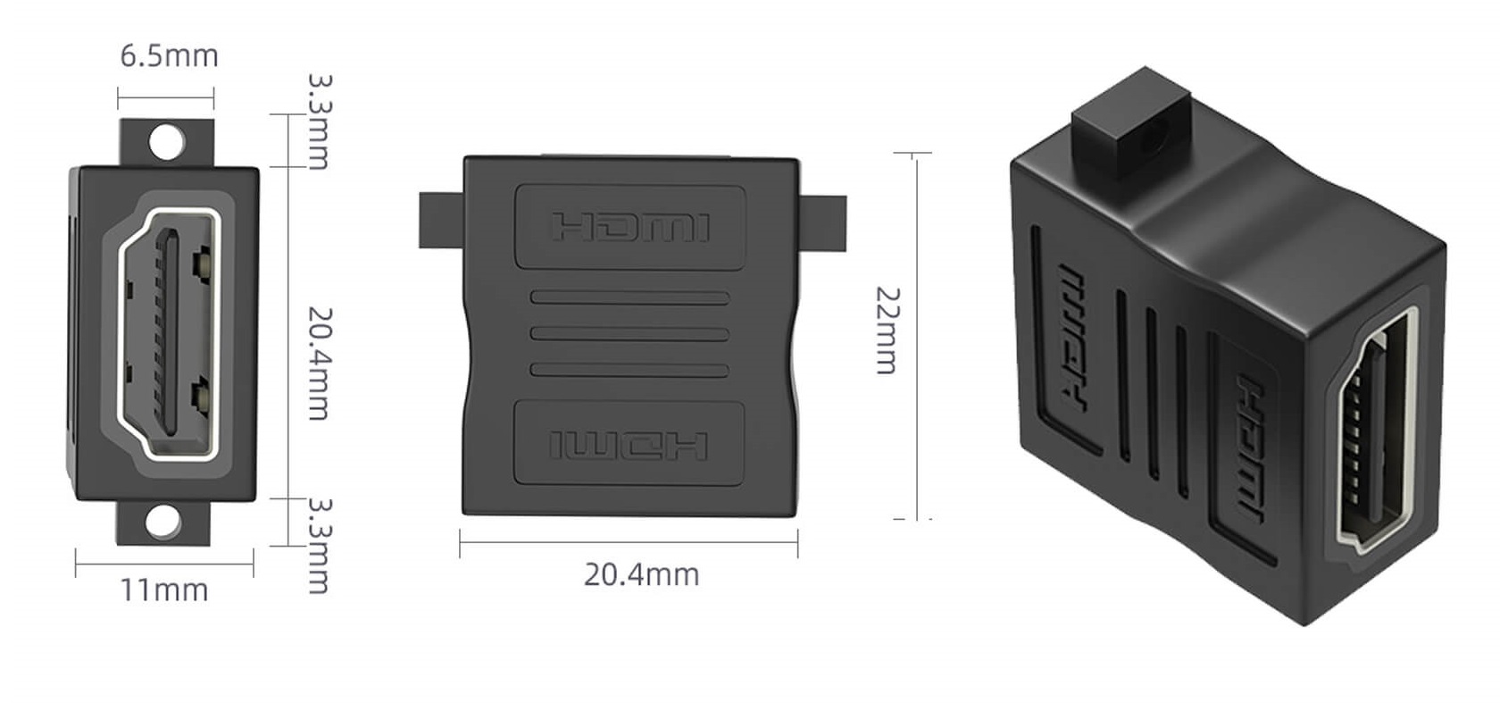 Женщина к женскому репитеру муфты, поддержек 3D и 4K разрешения HDMI HDMI