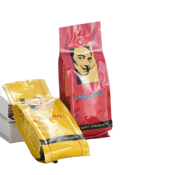 Customized Coffee Bag 500g 12oz 16oz 32oz Recyclable Biodegradable Bolsas De Cafe Zipper Lock Flat Bottom Coffee Bag With Valve