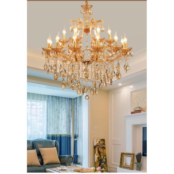 JYLIGHTING European-style Pendant Light Crystal Chandelier Living Dining Room Modern Home Bedroom Lighting Gold Pendant Light