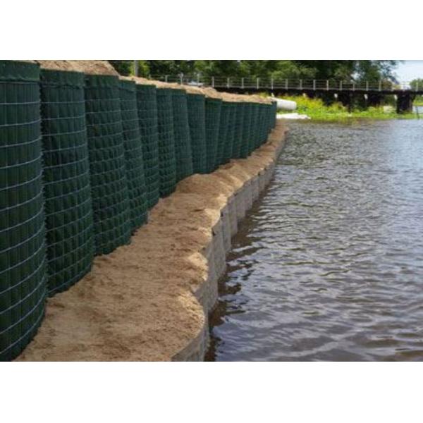 Military / Flood HESCO Barrier , Hesco Bastion Baskets For Modern Wars