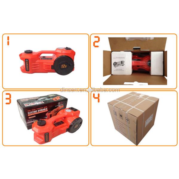 Portable bike tyre pump with pressure gauge electric hydraulic jack