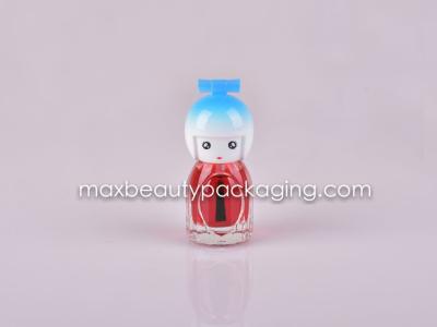 uv coating cute icon nail polish cap 10ml nail polish bottle flat brush nail polish plastic cosmetic packaging