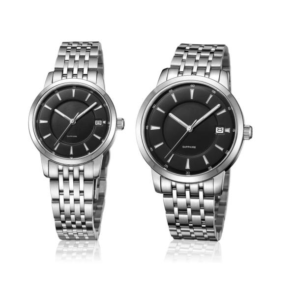 Couples Lovers′ Watch Alloy Wrist Watch Stainless Steel Analog Quartz Watch OEM Fashion Watch