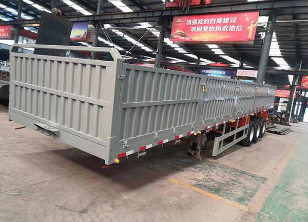 3 Axle 40-60 Ton Van Container Semi Trailer Box Cargo Truck Trailer with Fuwa / BPW Axle