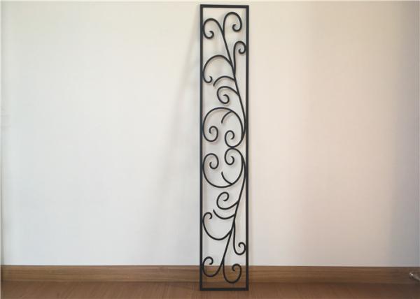 Custom Wrought Iron Entry Doors Thickness 30 Mm S509 Type Iron Mosaic Glass