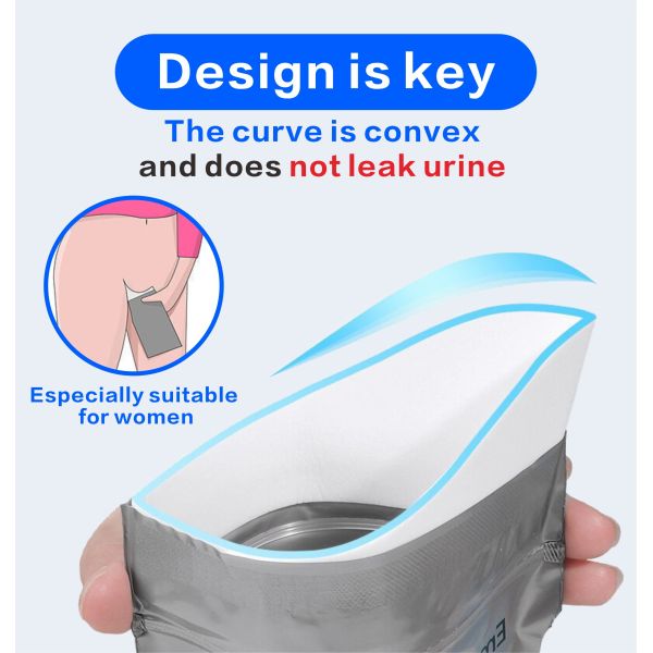 Compact-Folding Emergency Car Urine Bag - Reusable urinal bags - Budget-Priced Urinal Bagsl Camping Emergency Urinal Kits
