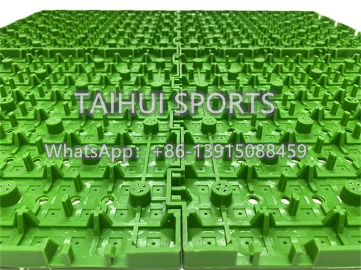 Interlocking Synthetic Belt Shock Pad Perfect Drainage Design For Basketball Court And Table Tennis Floor