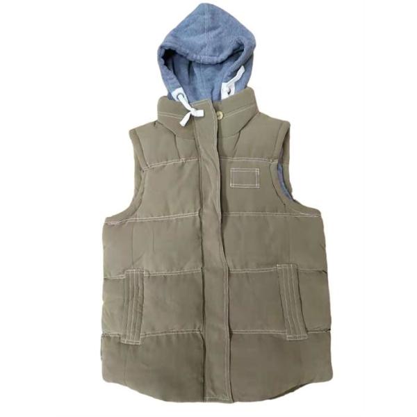 Mens Bubble Vest With Hood