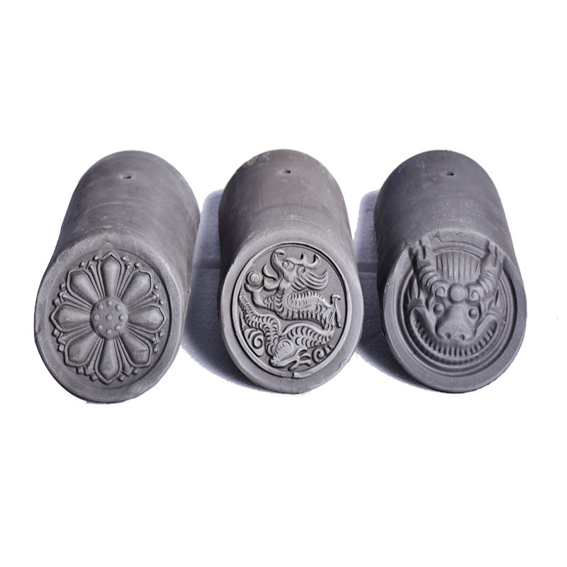 Traditional Chinese Grey Clay Roof Tile System Antique Terracotta Asian Roof Tiles for Temples, Pagodas & Asian Restaurants