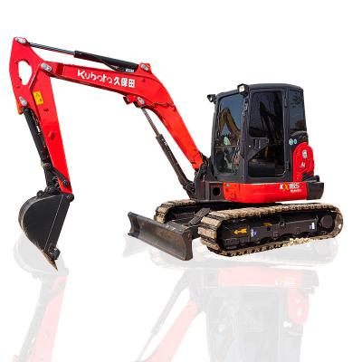 Hydraulic Used Kubota Excavators KX165 0.24m3 Bucket Capacity 5.5 Tonnage