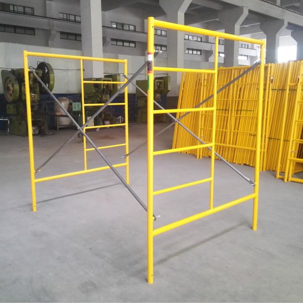 Prefabricated Walk Through Frame Scaffolding Heavy Duty Modular Type Scaffolding 2.5m Standard
