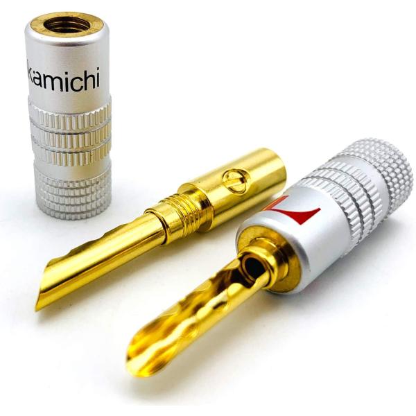 Аудио универсальное штепсельной вилки банана диктора Nakamichi кабеля практически