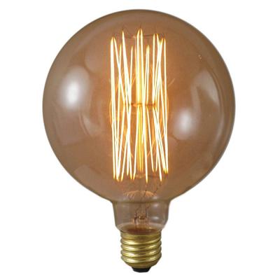 G125 Globe Spiral Filament Led Bulb 40w 60w Carbon Filament Globes 1800k