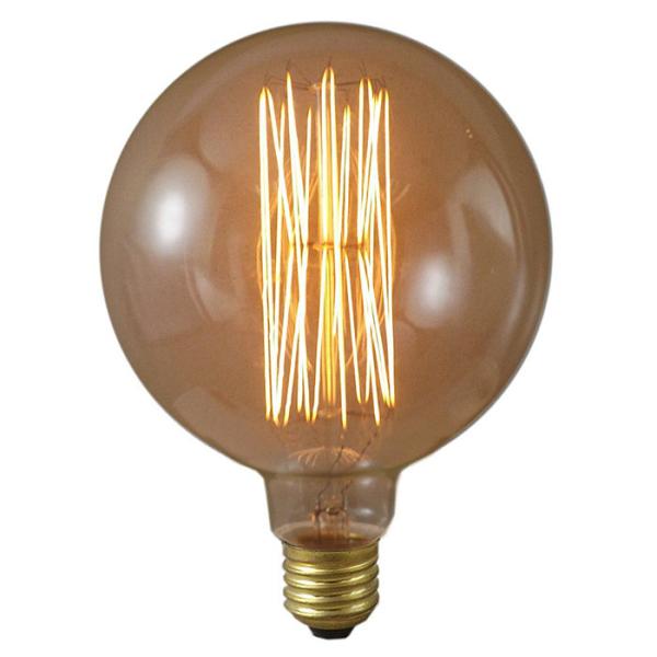 G125 Globe Spiral Filament Led Bulb 40w 60w Carbon Filament Globes 1800k