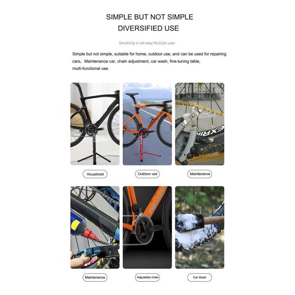Customized Logo Accepted Professional Bike Parking Stand for Hollow Crank Bicycles