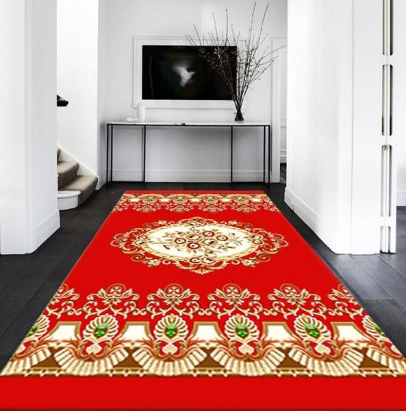 European Style Polyester Fiber Custom Commercial Floor Mat For Entrance Corridor Stairway Hotel