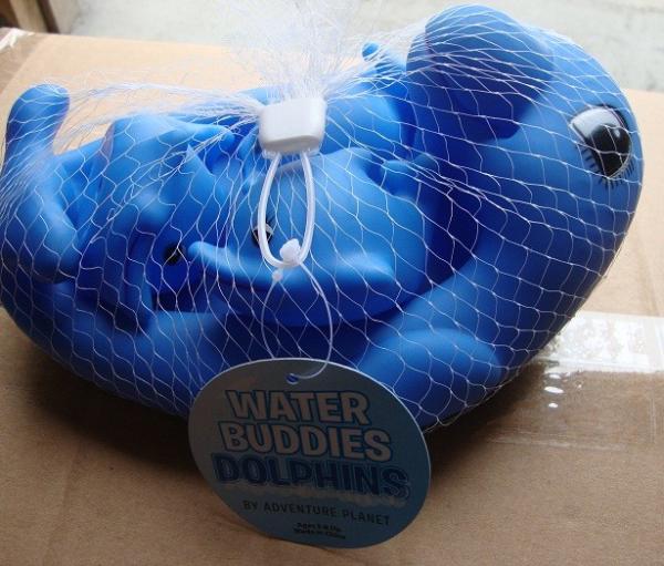 0-36 Month Kids Animal Bath Toys Harmless Rubber Dolphin Family Set Phthalate Free