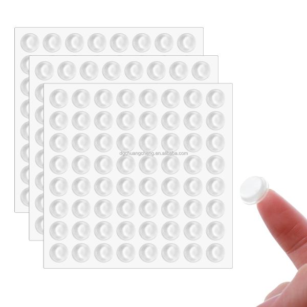 Self-Adhesive Clear Silicone Cabinet Bumpers Soft Close Pads for Door Drawers Home Appliance Rubber Cutting Board