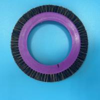 Cheveux en nylon noirs de corps en plastique de pourpre de roue de petite brosse de pièces de machine de Bruckner Stenter