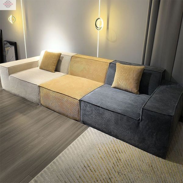 MOYI Modular Sectional Sofa Couch Modern Compressed Sofa Couch for Living Room No Assembly Required Modular Living Room Sofas