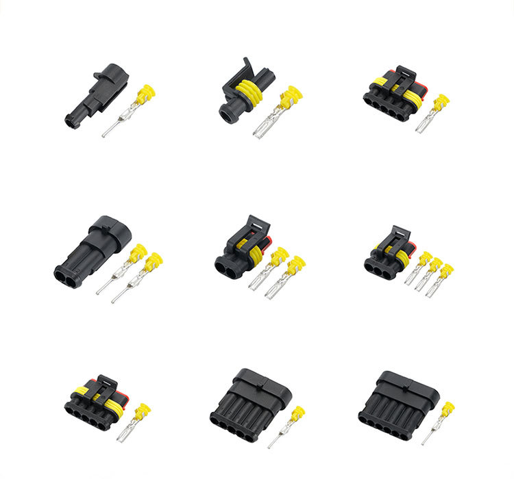 1.5 Series Waterproof Automotive 1 2 3 4 5 6 7 8 Pin Connector AMP Socket Plug Connector