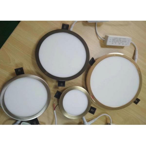 Black Aluminum Ultra Thin Led Panel Light Ic Isolated With Narrow Electroplating